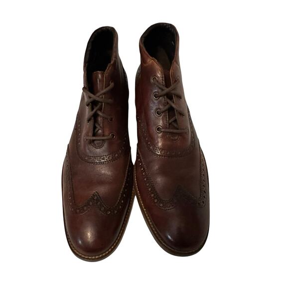 Cole Haan Liam Chukka II Wingtip Oxford Leather Boots Brown Brogue Ankle Men 10M main image 7